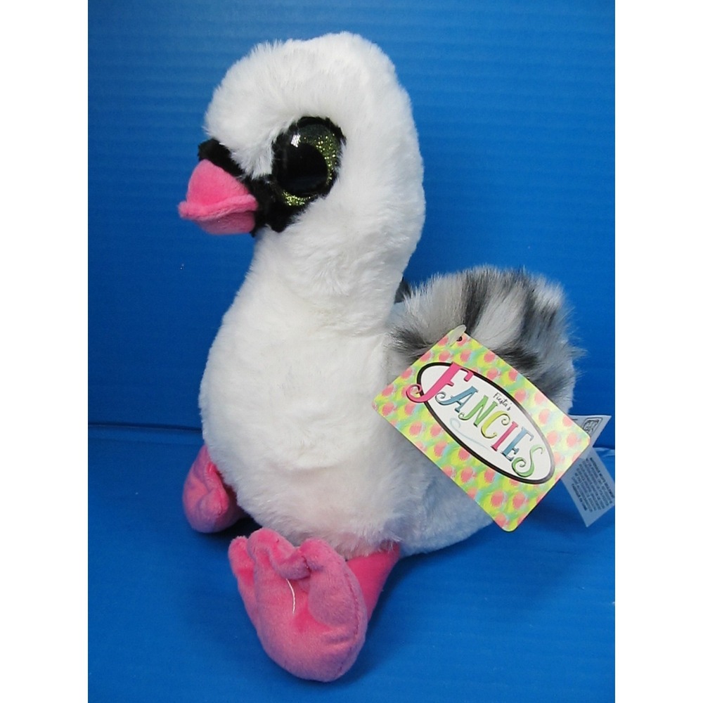 Fiesta 12" H Swan White Body With Black And Grey Wings Fancies w/Tag